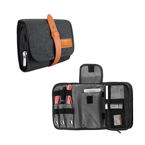 ProCase Electronics Travel Organizer Storage Bag Double Layer Universal New 